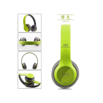 P47 Bluetooth Over Ear Headphones Multicolour