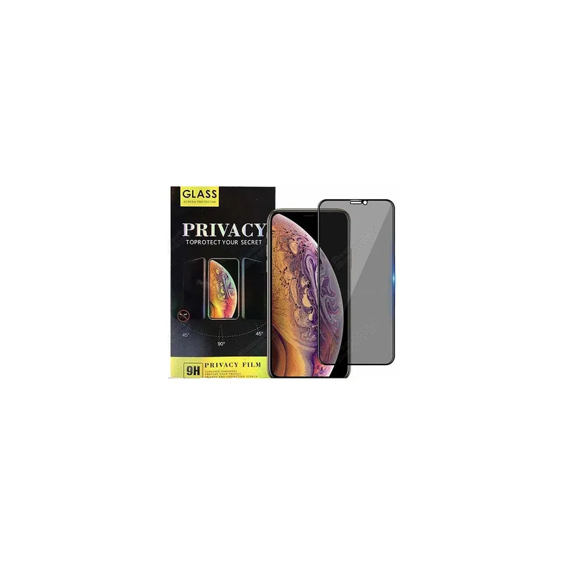 3D Privacy Glass Screen Protector For iPhone 11 Black