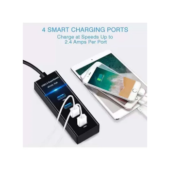 4Port USB 3.0 Super Speed Hub Black