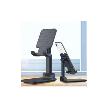 Folding Desktop Phone Stand Black