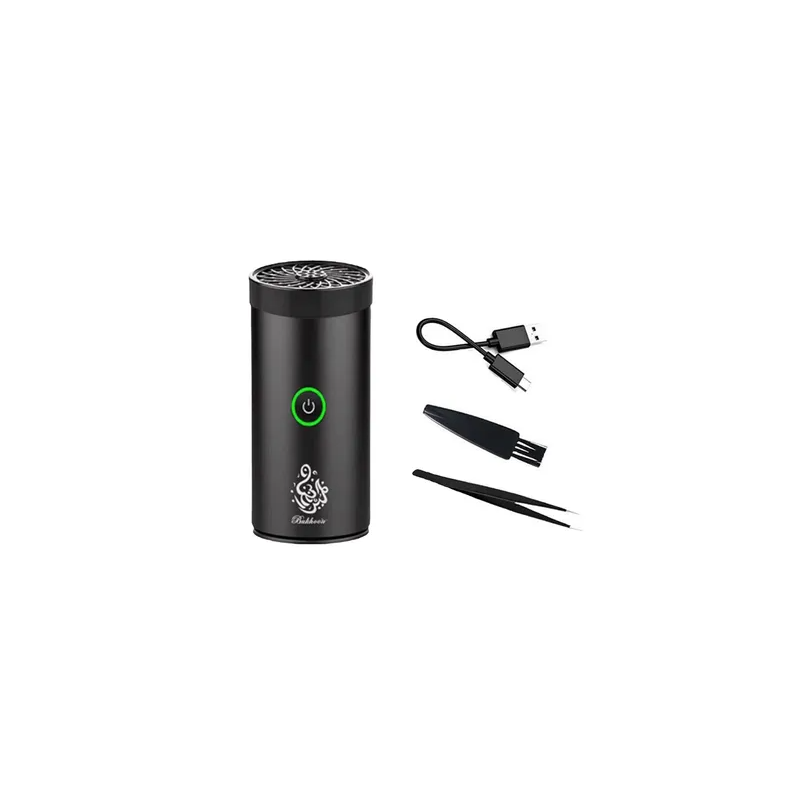 New Style USB TypeC Power Rechargeable Incense Burner Black 14 x 6 x 6cm