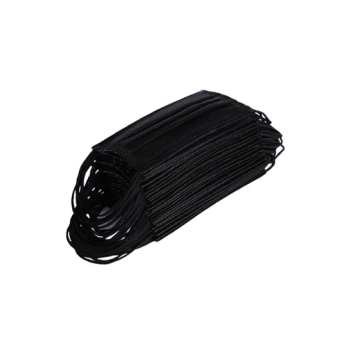 50 Piece Disposable Black Face Mask For Adults