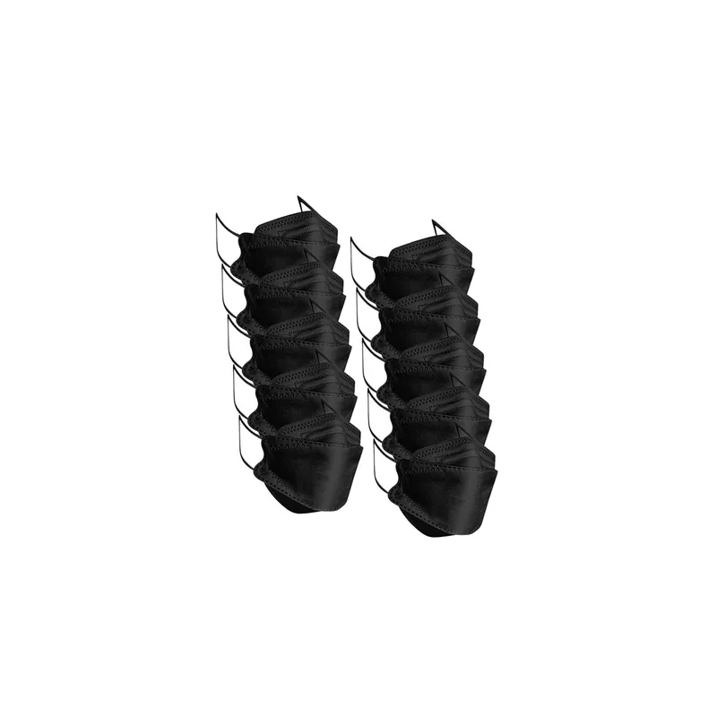 Pack Of 10 Pieces N95 Mask Black For Adults