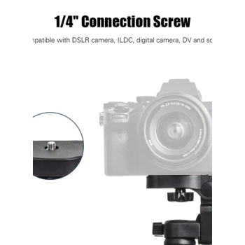 Yunteng VCT5208 Portable Tripod Stand With Remote Shutter Black