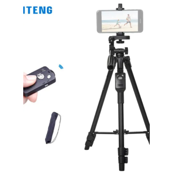 Yunteng VCT5208 Portable Tripod Stand With Remote Shutter Black