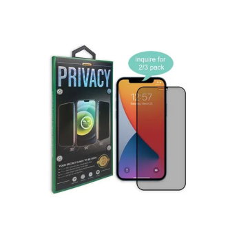 Privacy Tempered Glass Screen Protector For iPhone 12 12 Pro Black