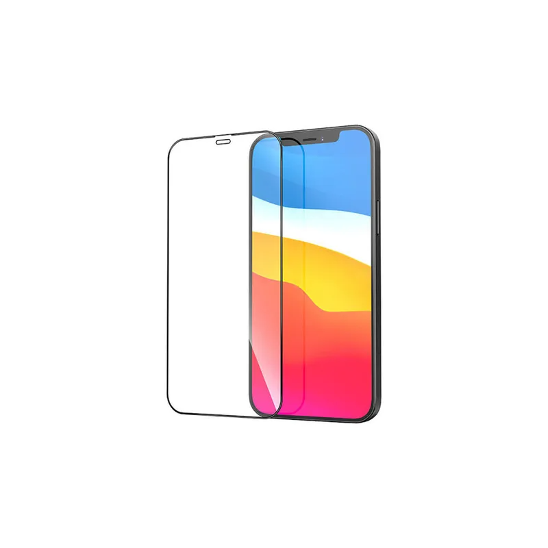 Tempered Glass Screen Protector For Apple iPhone 12 6.7 Pro Max Black