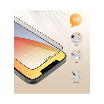 Privacy Full Screen Tempered Glass Protector For Apple iPhone 12 Pro Max Black