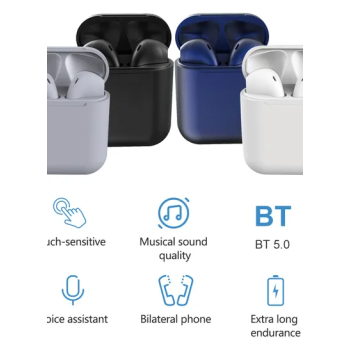 Inpods 12 TWS Wireless In Ear Stereo Headphones Black