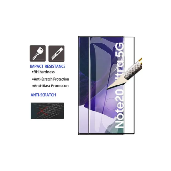 Full Glue Screen Protector For Samsung Galaxy Note 20 Ultra 6D CURVED Black