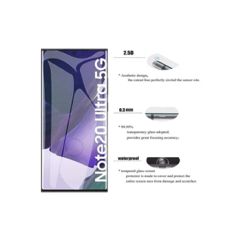 Full Glue Screen Protector For Samsung Galaxy Note 20 Ultra 6D CURVED Black