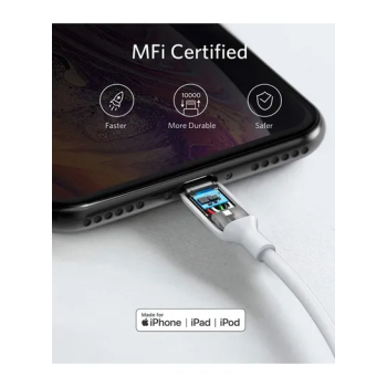 Power Line 3 Lightning Cable White