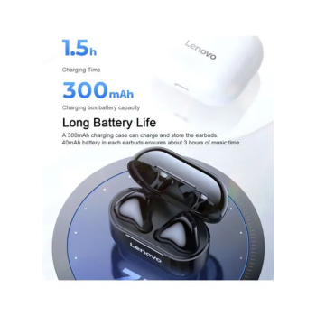 LP40 TWS Wireless Earphone Bluetooth 5.0 Dual Stereo Bass Touch Control IP54 Life Waterproof Black