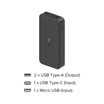HighSpeed Charging Technology Powerbank Black