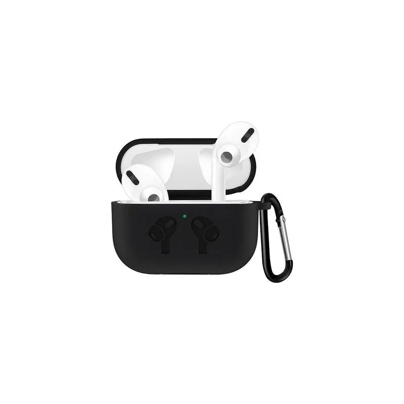 Shockproof Silicone Case Cover For Apple Air Pods Pro Black