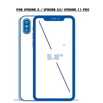 Glass Screen Protector Compatible With Iphone Xs MaxIphone 11 Pro Max 6.5Edge To Edge Coverage
