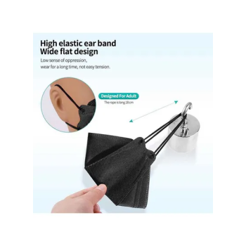 Pack Of 10 Pieces N95 Face Mask Black For Adults