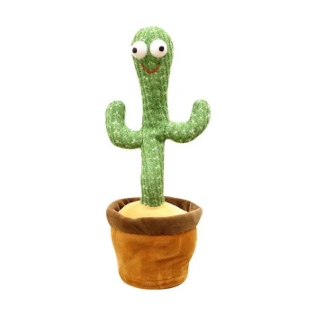 Singing And Dancing Decorative Funny Early Childhood Education Plush Cactus Toy For Kids 25 x 10 x 8cm