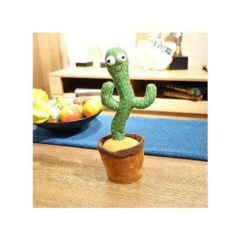 Singing And Dancing Decorative Funny Early Childhood Education Plush Cactus Toy For Kids 25 x 10 x 8cm