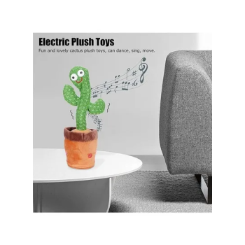 Beautiful And Cute Big Eyed Dancing Cactus Plush Stuffed Toy With Music