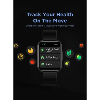 S2 Pro Smartwatch with Arabic Support Black