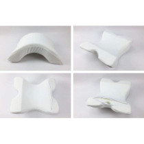 Deep Sleep Ushaped Curved Memory Foam Sleeping Neck Pillow White