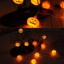 Brain Giggles Halloween LED String Light Pumpkin 