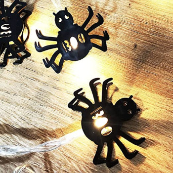 Brain Giggles Halloween LED String Light Spider