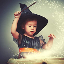 Brain Giggles Halloween Costume Witch Hat Accessory Black