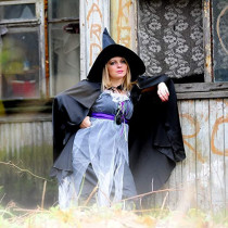 Brain Giggles Halloween Costume Witch Hat Accessory Black