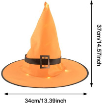 Light up Witch Hat Halloween Costume Witch Hats Large Wizard Cap for Halloween Witch Costume Accessories Generic