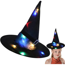 Light up Witch Hat Halloween Witch Hats Glowing Witch Cap Witch Caps Witch Costume Accessory for Halloween Party Generic