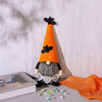 Brain Giggles Halloween Doll Halloween Gnomes Plush Faceless Doll with orange hat