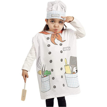 Brain Giggles Costume Kids Dress up Cosplay Halloween Costume for Girls Pretend Dress up Role Play 3 8 Years Chef