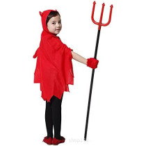 BrainGiggles Girls Halloween Devil Costume Large 
