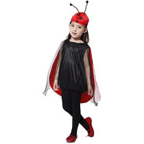 BrainGiggles Girls Halloween Ladybug Costume