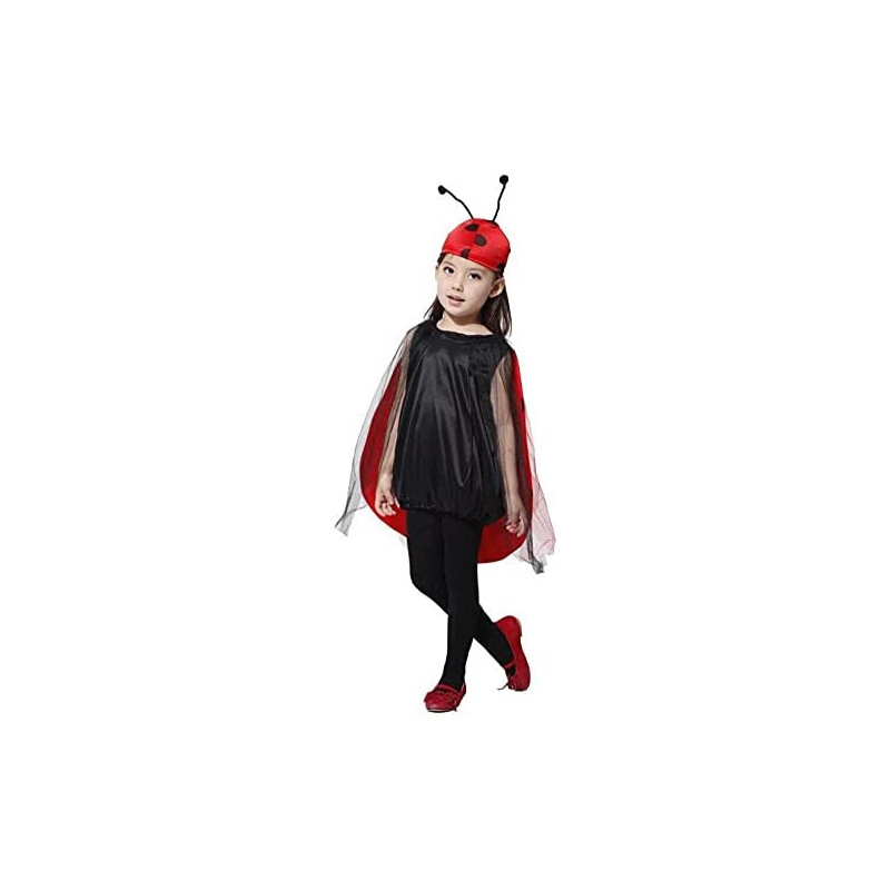 BrainGiggles Girls Halloween Ladybug Costume