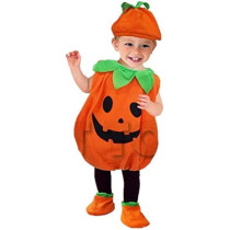 Brain Giggles Pumpkin Costume Set for Halloween Trick or Treat Dress Up
