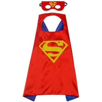 JADE Superman Cape Costume Set with Mask