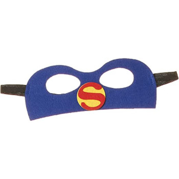 JADE Superman Satin Cape Costume Set with Mask Multi Color