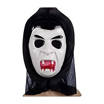 JADE Halloween Bleeding Vampire Mask with Hood Halloween Cosplay Vampire Mask with Hood Halloween Cosplay Costume