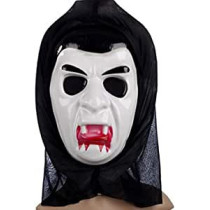 JADE Halloween Bleeding Vampire Mask with Hood Halloween Cosplay Vampire Mask with Hood Halloween Cosplay Costume