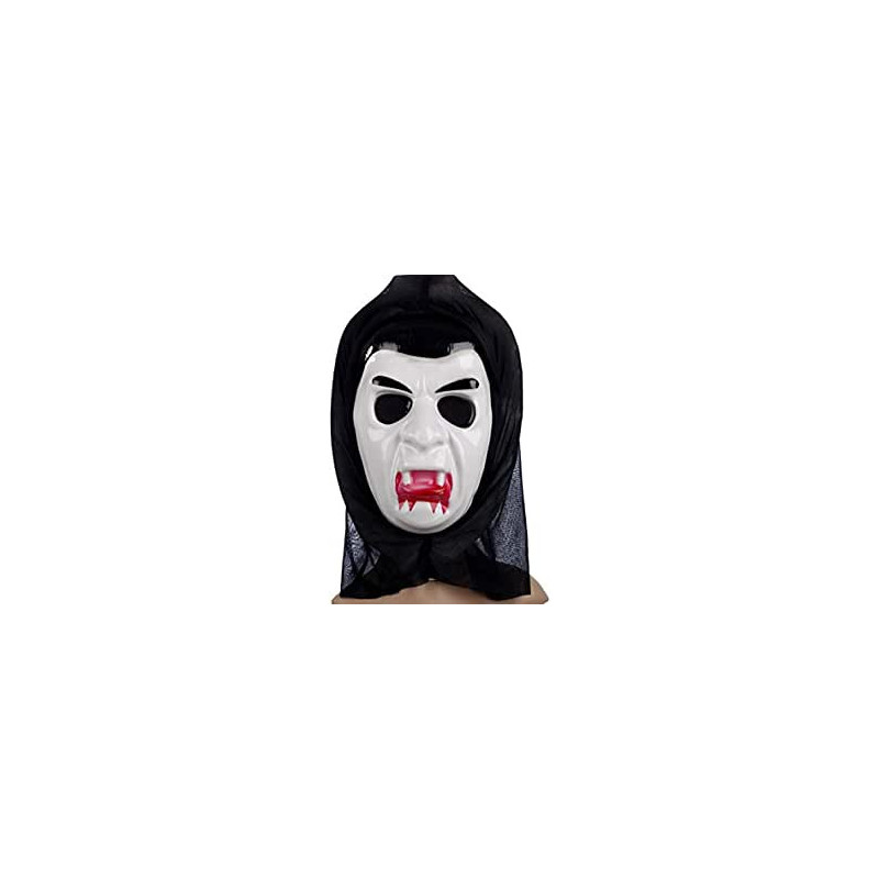 JADE Halloween Bleeding Vampire Mask with Hood Halloween Cosplay Vampire Mask with Hood Halloween Cosplay Costume