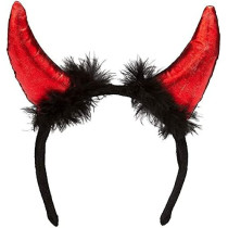 Brain Giggles Devils Horn Headband 1 Piece for Halloween Costume devils horns headband for devil costume for kids girls women