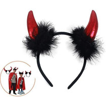 Brain Giggles Devils Horn Headband 1 Piece for Halloween Costume devils horns headband for devil costume for kids girls women