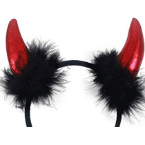 Brain Giggles Devils Horn Headband 1 Piece for Halloween Costume devils horns headband for devil costume for kids girls women