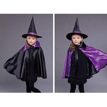 Jade Double Sided Witch Cape And Hat Role Play Costume Purple 90 x 90 model ?WCHCLKP