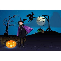 Jade Double Sided Witch Cape And Hat Role Play Costume Purple 90 x 90 model ?WCHCLKP