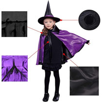 Jade Double Sided Witch Cape And Hat Role Play Costume Purple 90 x 90 model ?WCHCLKP