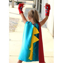 BrainGiggles Dinosaur Cloak Light Blue & Yellow 